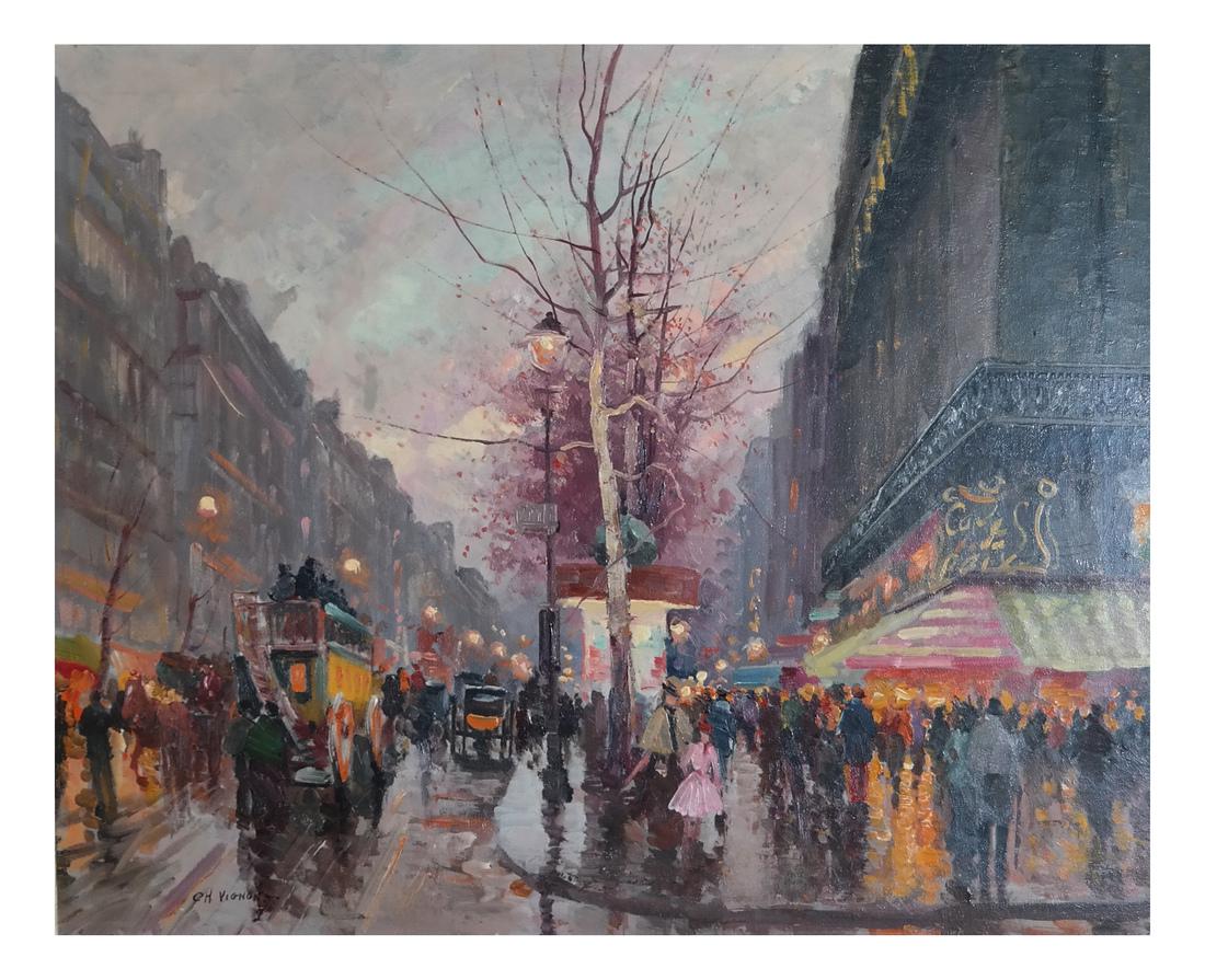 Charles Vignon Oil Painting - Paris (1 of 4)