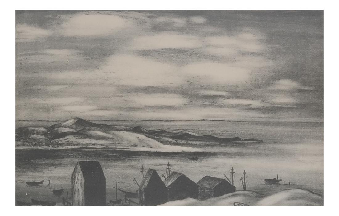 Adolf Dean Etching - Menemsha (1 of 5)
