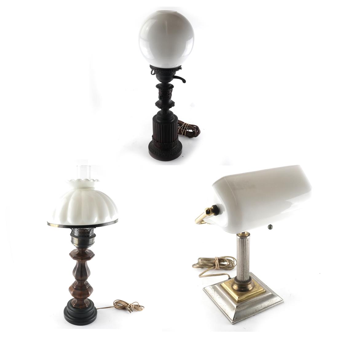 Three Various Table Lamps (1 of 4)
