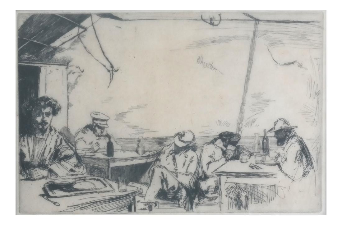 James Whistler, Etching - Pub Scene (1 of 8)