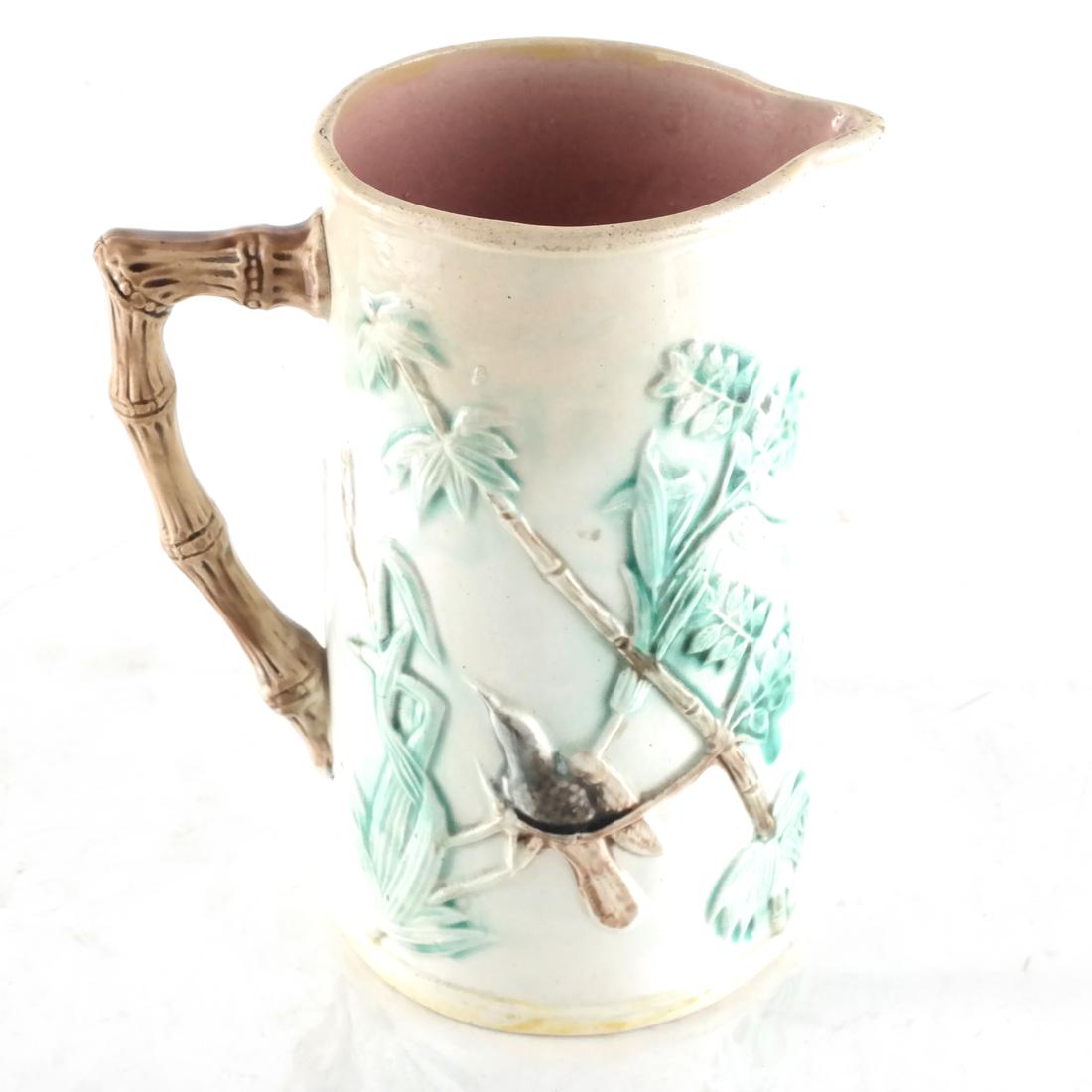 Majolica-Style Ceramic Pitcher (1 of 5)