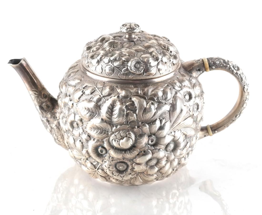 Geo. W. Shiebler Repousse Teapot (1 of 5)
