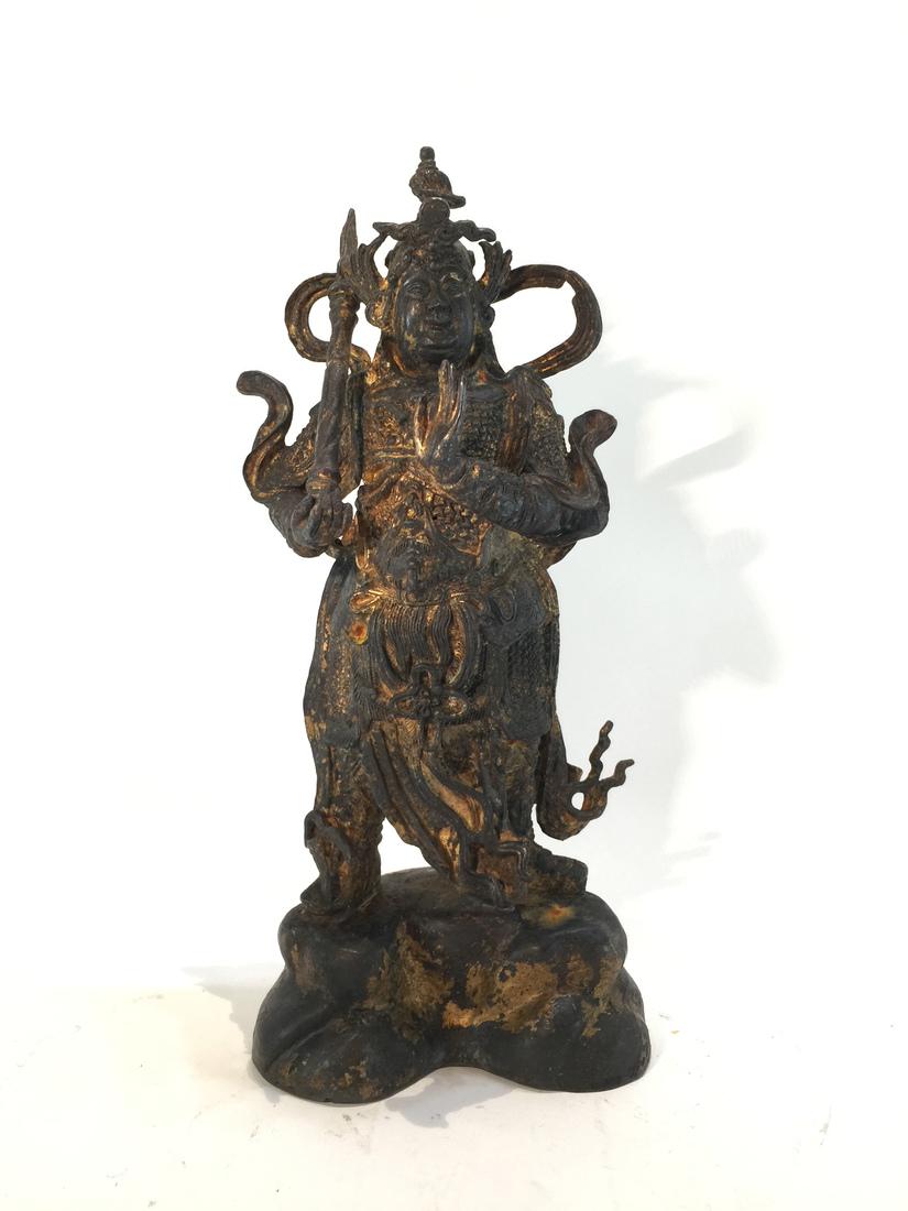 Antique Chinese Sculpture Guardian Warrior (1 of 4)