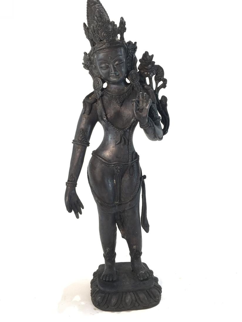 Bronze Figure of Crowned Buddha (1 of 5)
