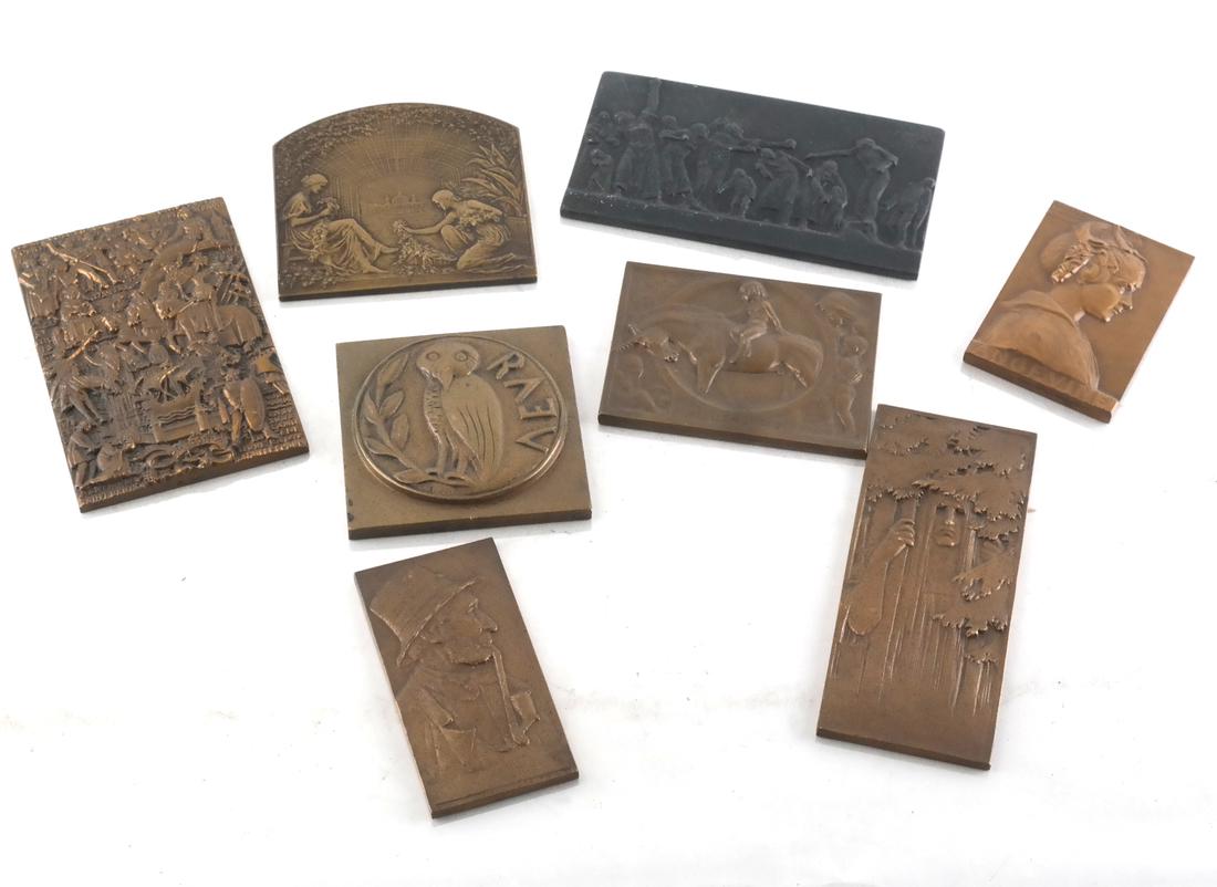 (8) Bronze Medals c. 1900, 1930, Later (1 of 10)