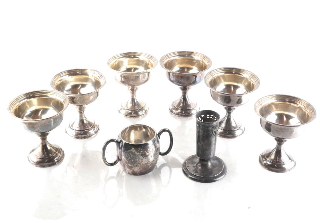 Lot of 8 Silver Plate Items, c. 1960 (1 of 6)