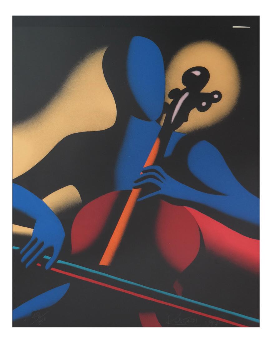 Mark Kostabi "The Cellist" - Serigraph (1 of 5)