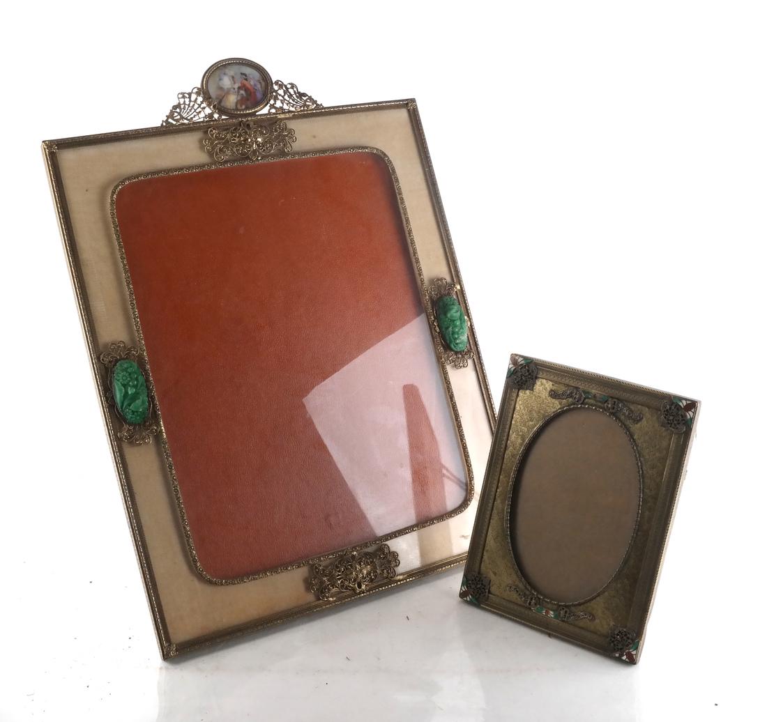 Two Metal Decorated Picture Frames (1 of 5)