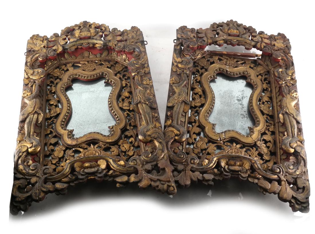 Two Tibetan-Style Ornate Mirrors (1 of 5)