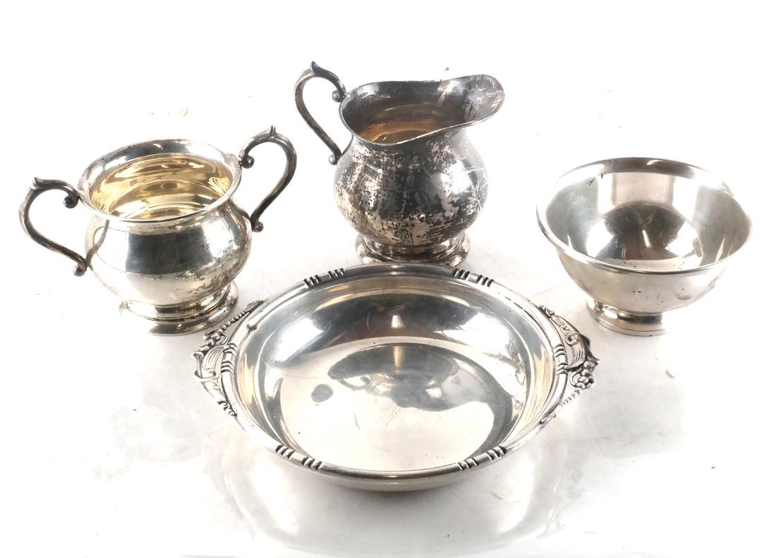 Four Sterling Silver Serving Items (1 of 9)