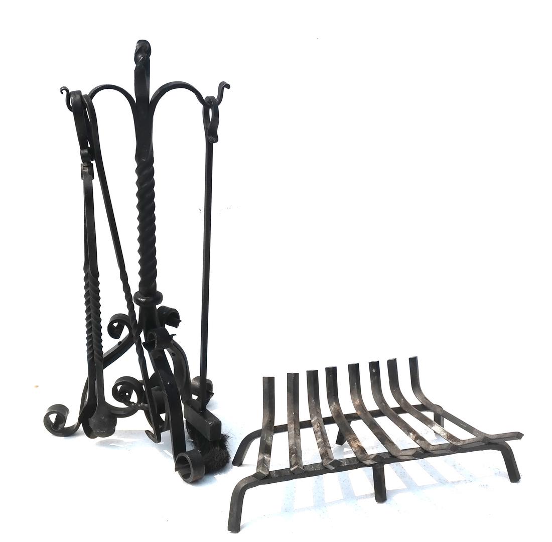 Medieval-Style Cast Iron Fire Tools (1 of 4)