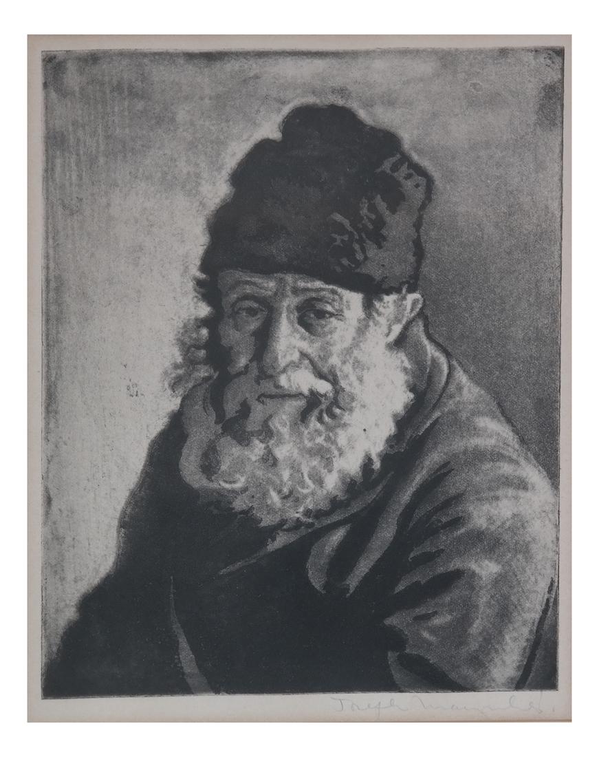 Joseph Margulies, Etching - Man W/ Hat (1 of 5)