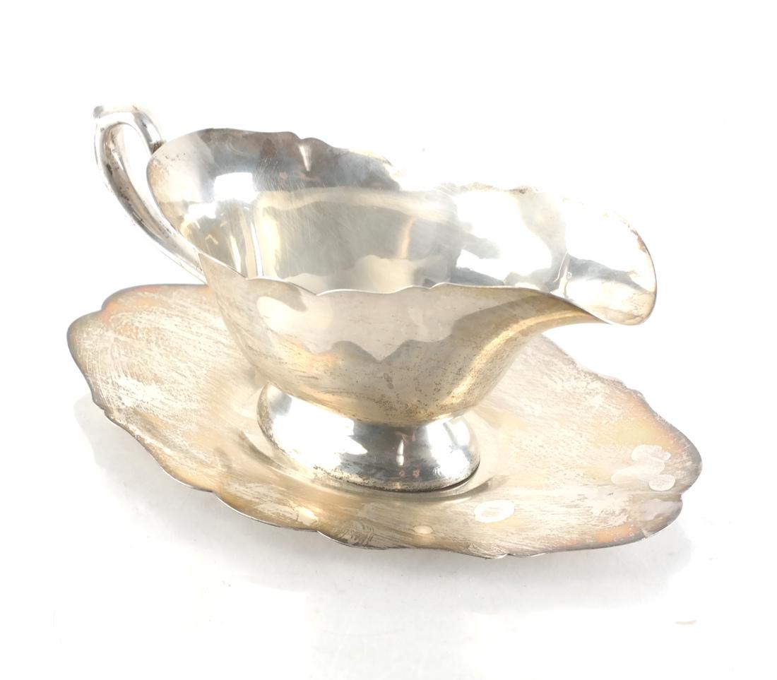Sterling Silver Two-Part Gravy Boat (1 of 6)