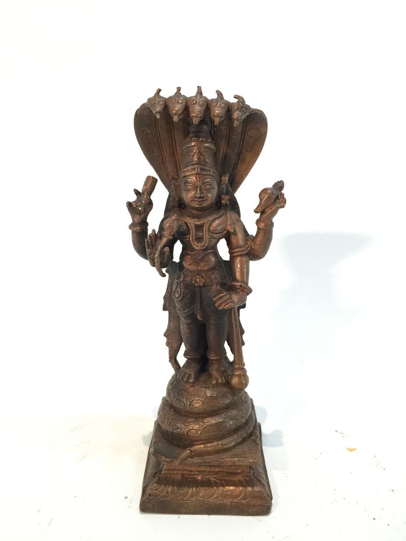 Indian Copper Statue of Shiva (1 of 3)