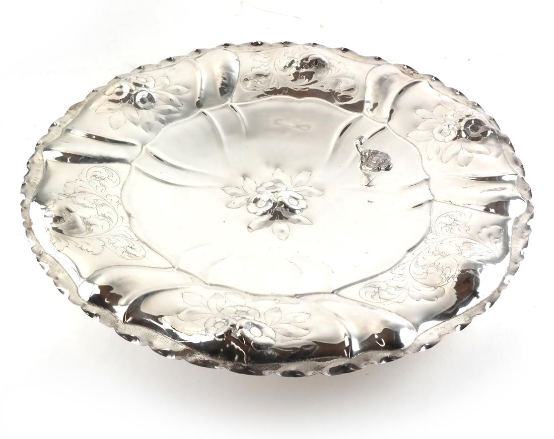 Mex or S. Amer. Sterling Footed Charger (1 of 8)