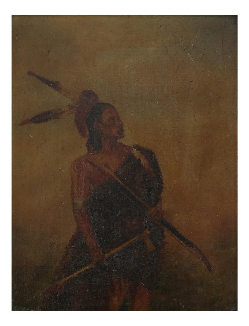 Native American Indian, Oil on Canvas (1 of 4)