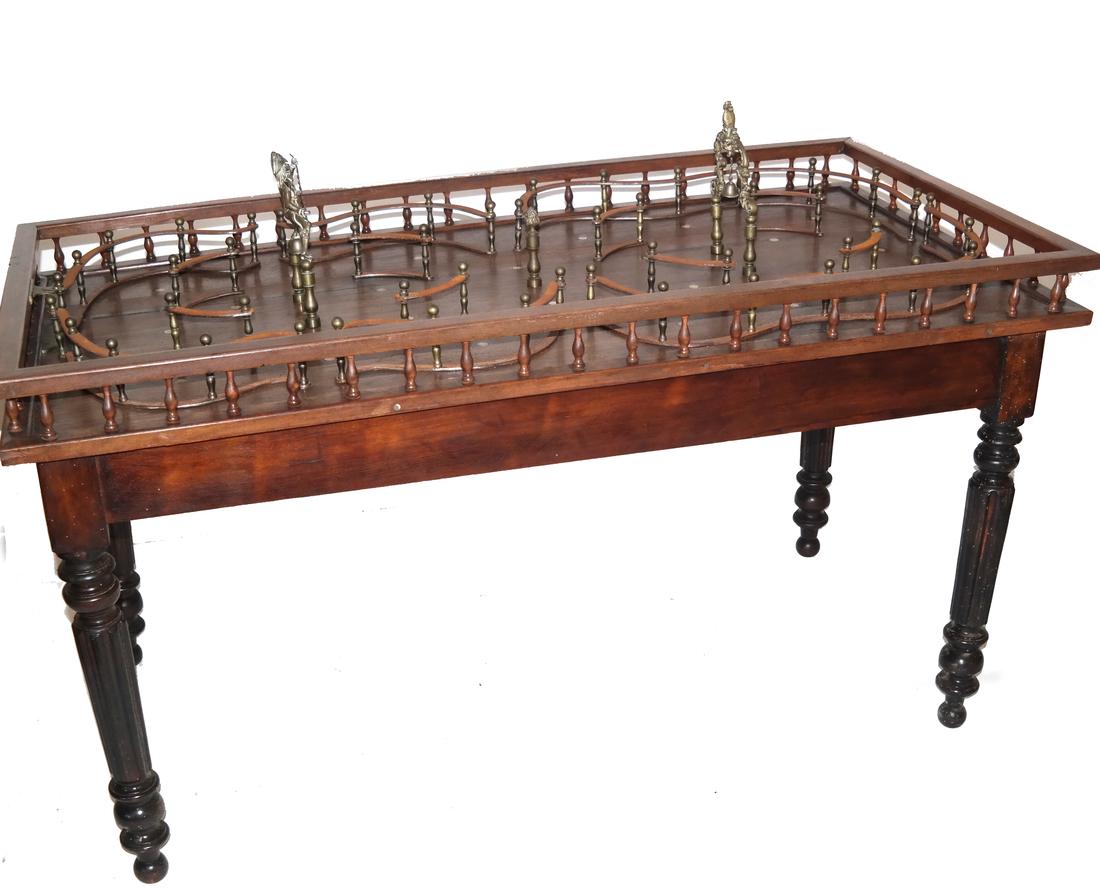 English Victorian Games Table - Skittles (1 of 6)