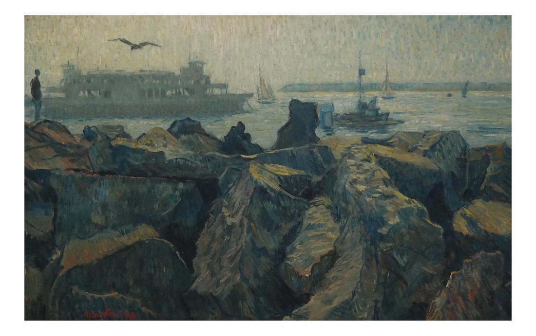 Mentor Huebner L.A. California Painting (1 of 7)