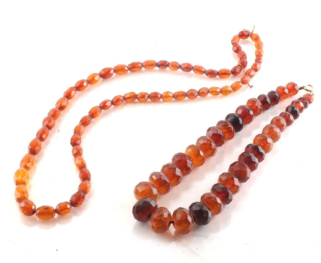 Two Amber Beaded Necklaces (1 of 5)