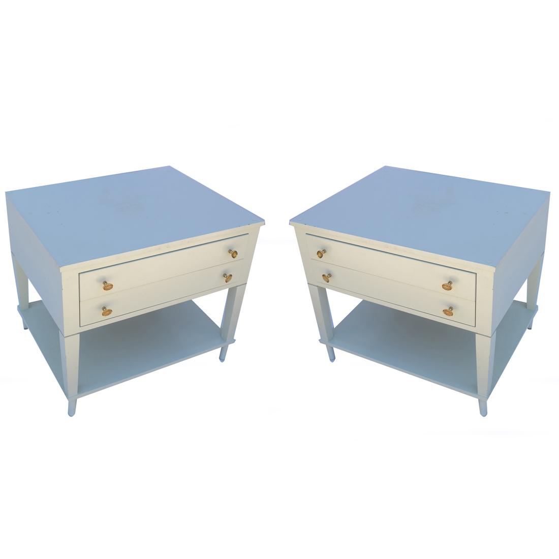 Pair Contemporary Painted Stands (1 of 6)