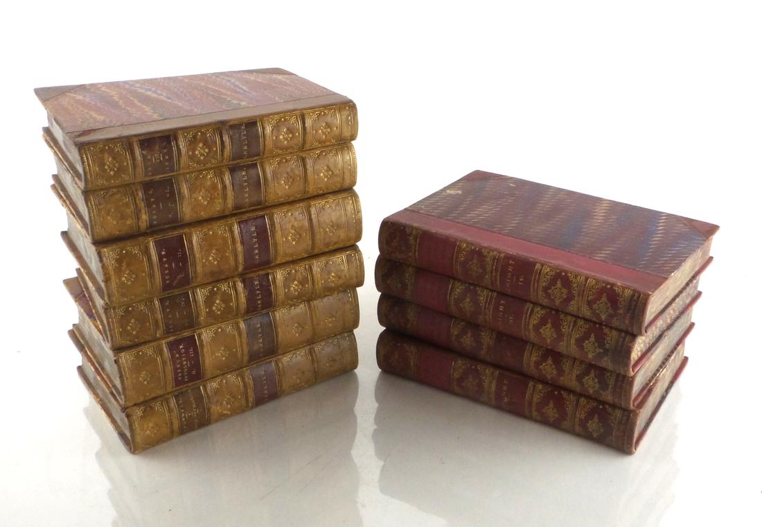 Ten Leather-Bound Books - Knight, etc. (1 of 3)