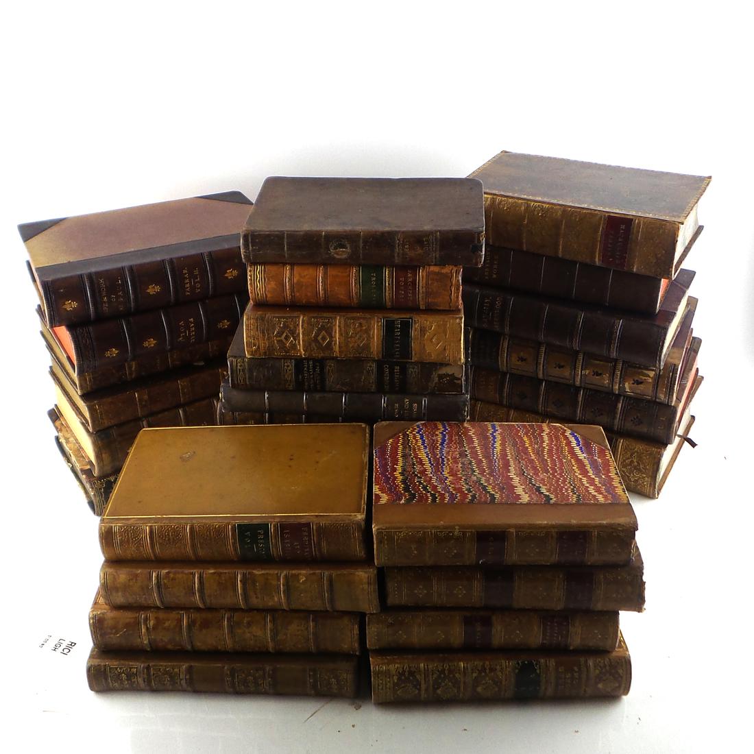Thirty Various Leather-Bound Books (1 of 5)