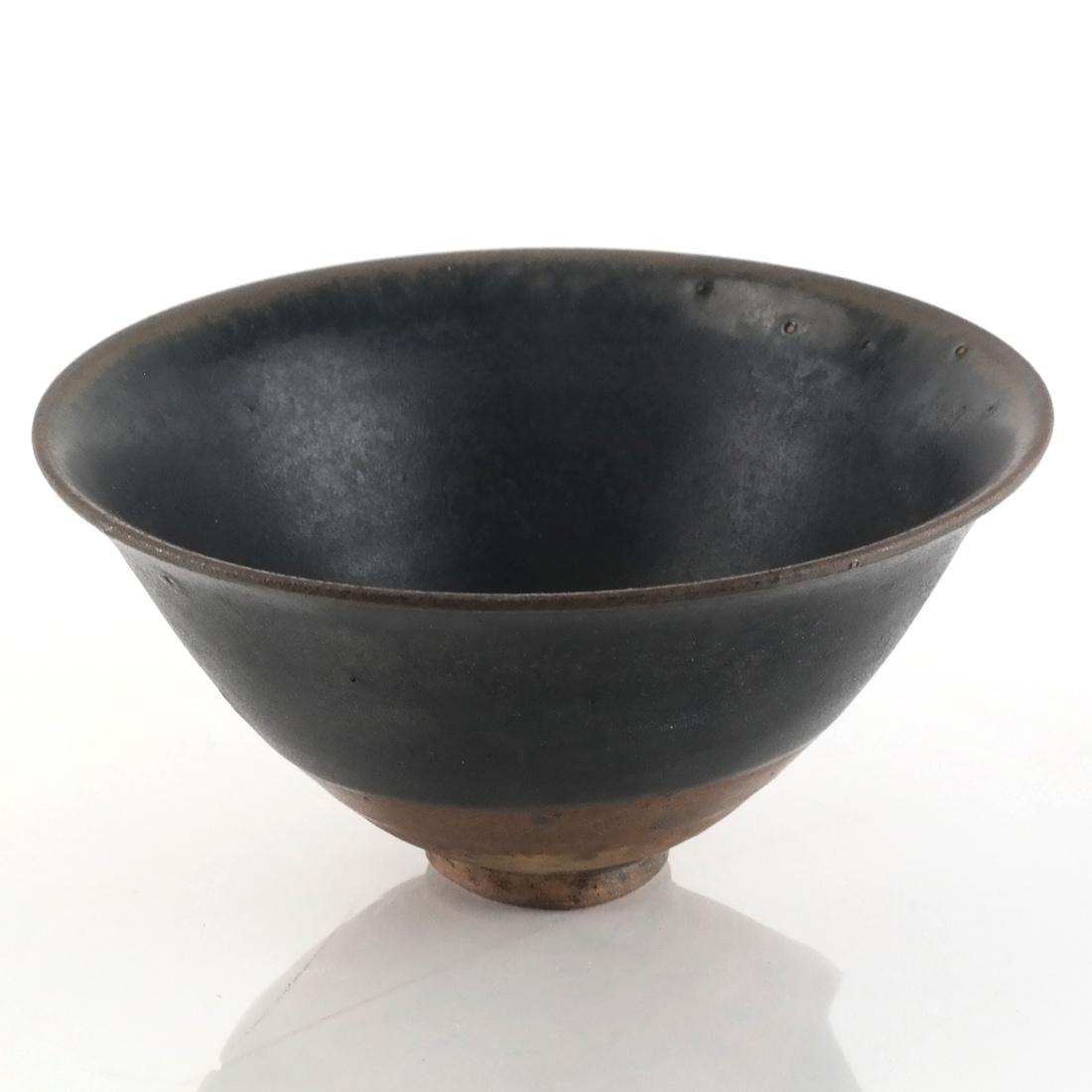 Chinese Black Glazed Pottery Bowl (1 of 5)
