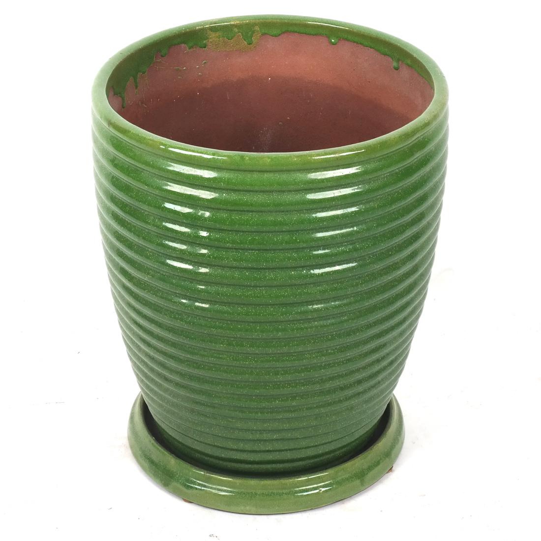 Green Ceramic Beehive-Form Planter (1 of 3)