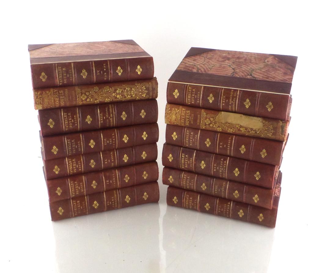 13 Incomplete Waverly Novels, Leather Bound (1 of 4)