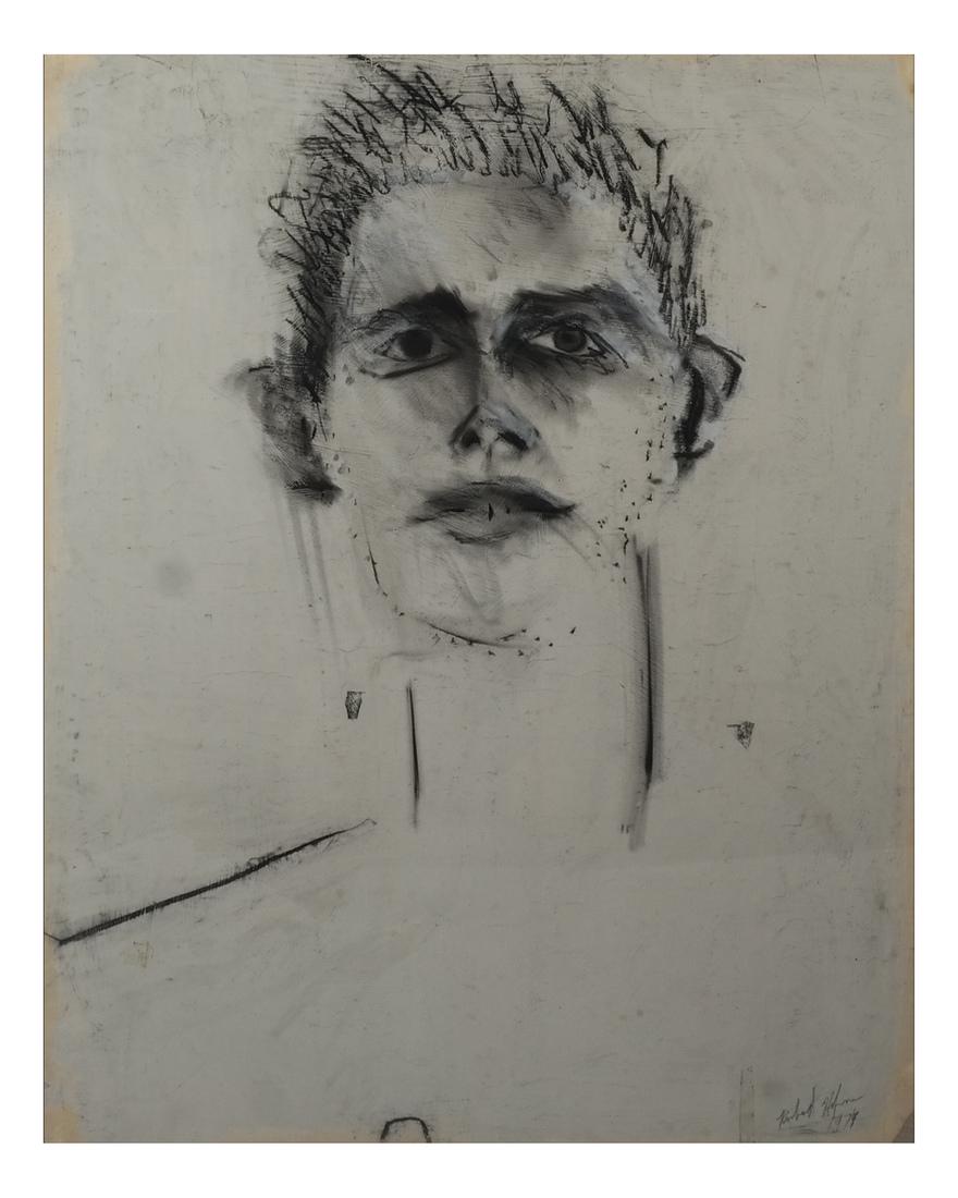 Richard Hoffman Drawing Self-Portrait (1 of 6)