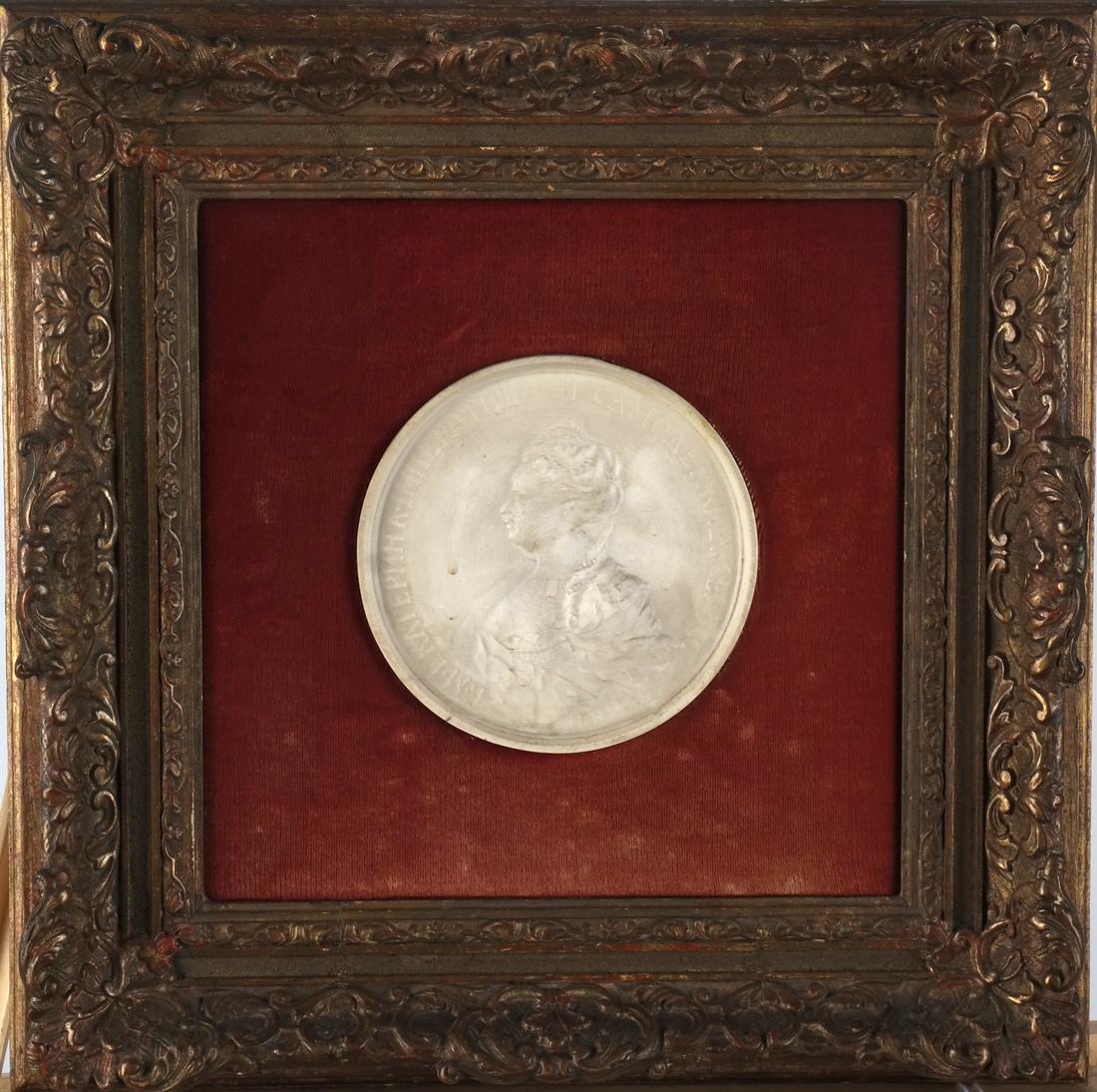 Alabaster Relief Medallion Portrait (1 of 3)