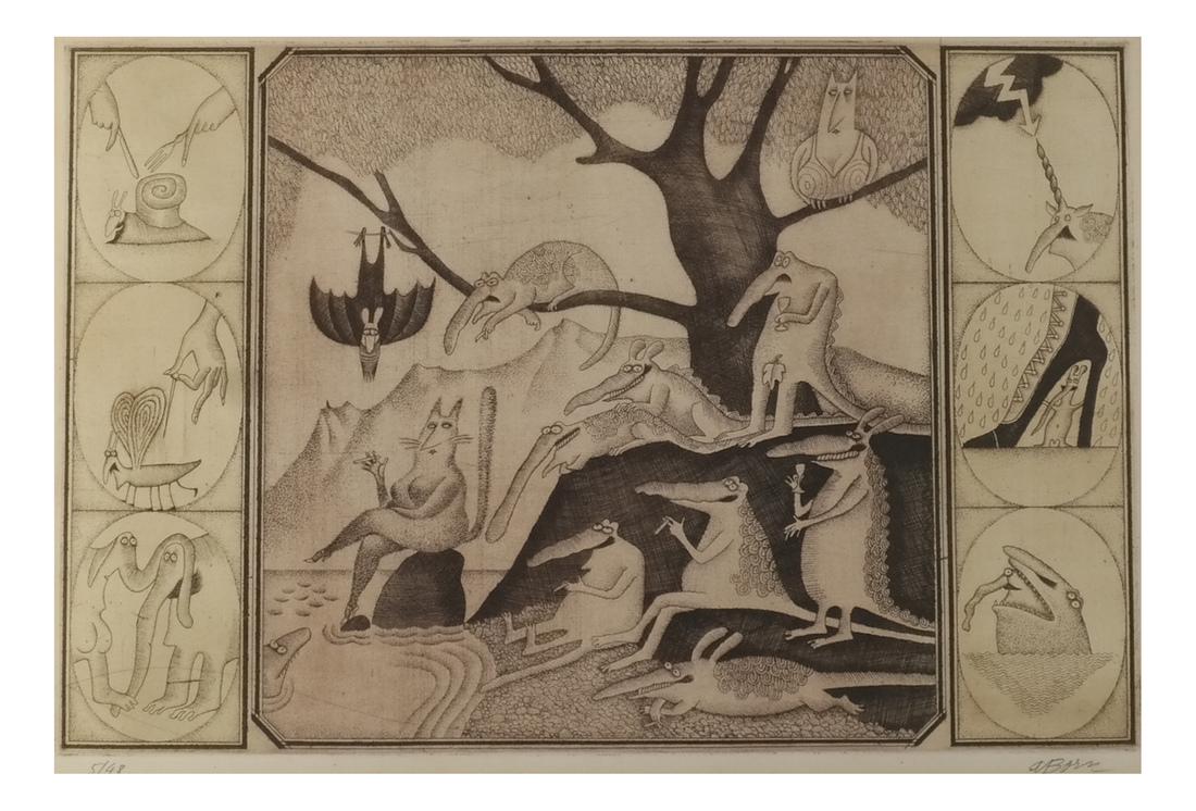 Adolf Born Etching Print (1 of 7)