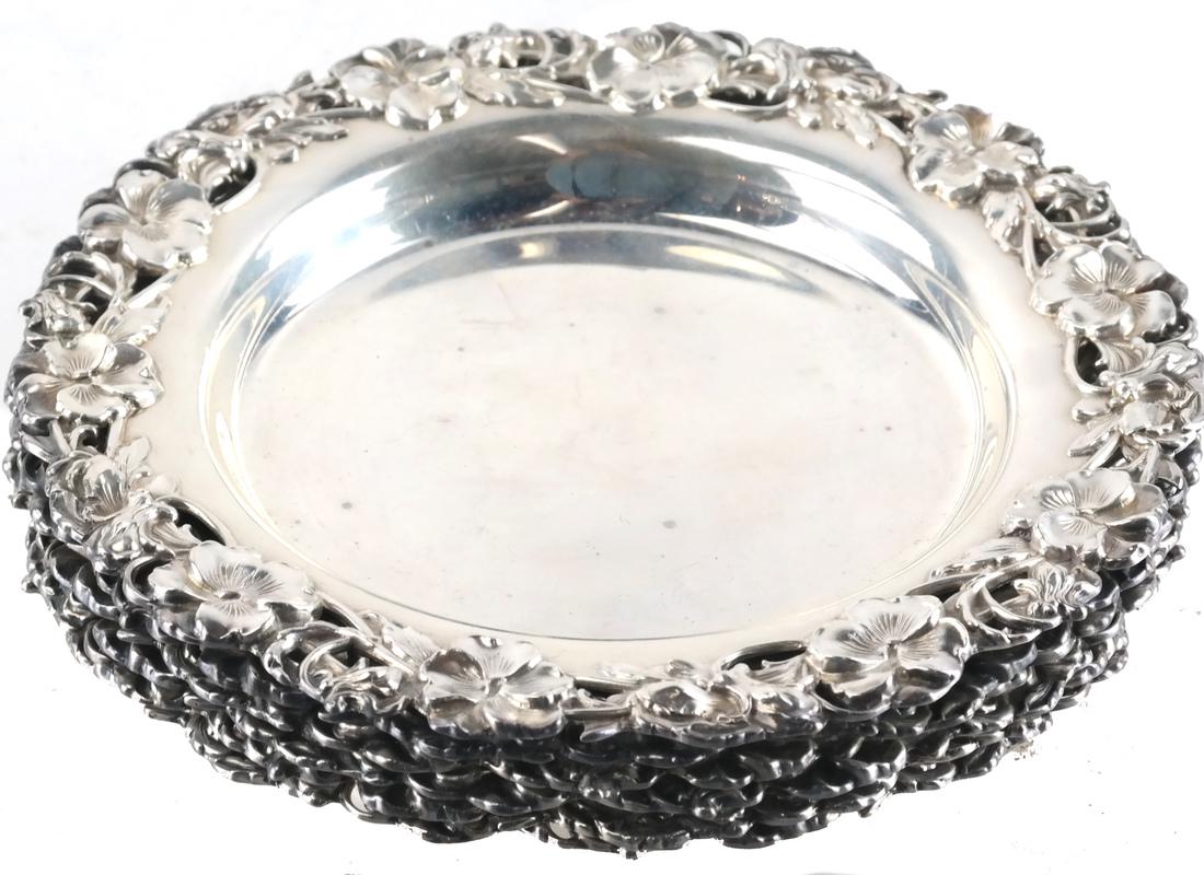 Alvin Silver Chased & Repousse Dishes (1 of 6)