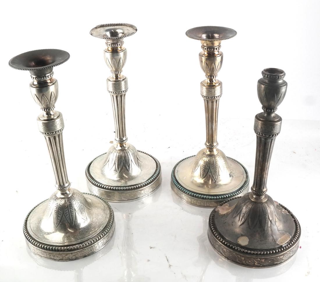 Four Silver Candlesticks (1 of 5)