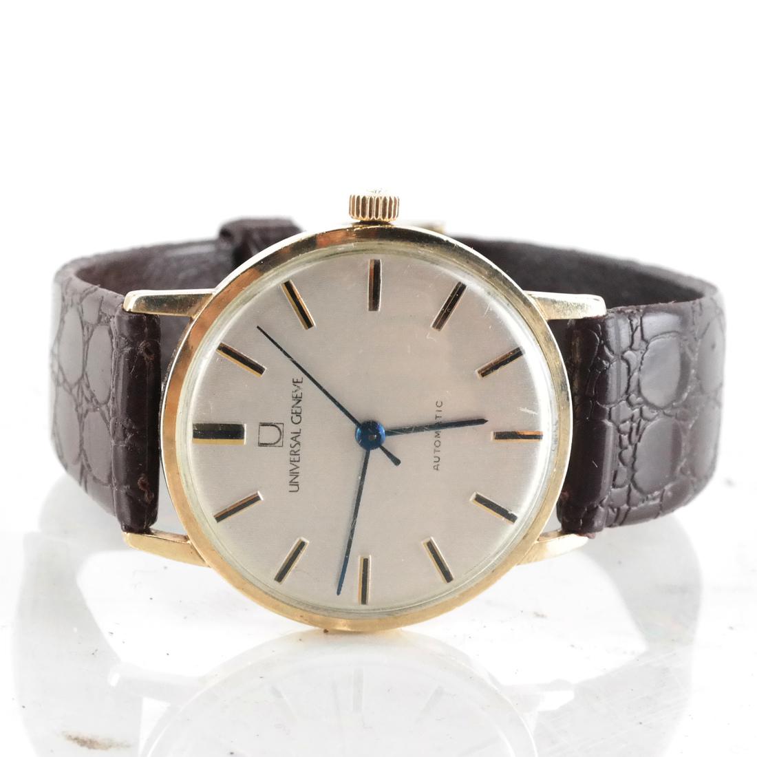 Universal Geneve 10k GF Wrist Watch: Universal Geneve 10k gold-filled wrist watch. Sold "as is".