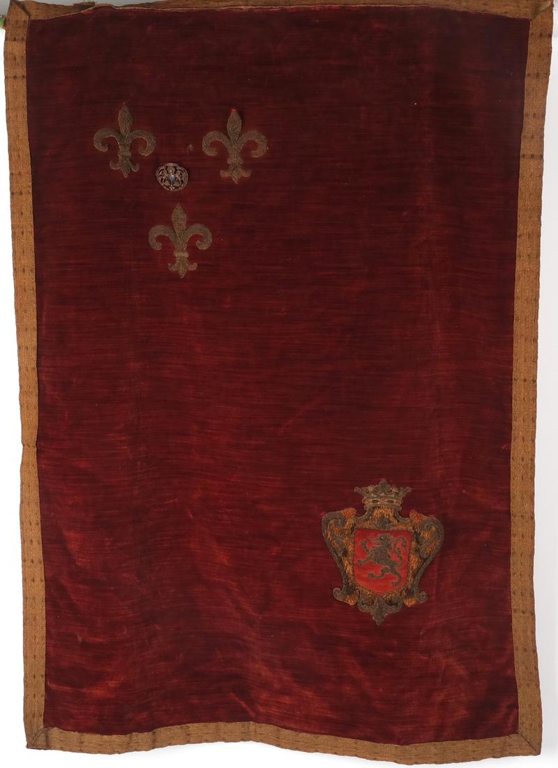 Antique Velveteen Wall Hanging (1 of 4)