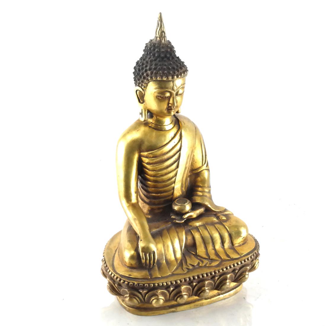 Chinese Gilt Bronze Buddha (1 of 8)