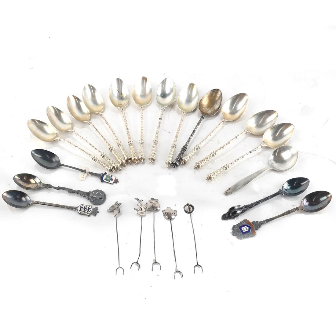 European Sterling Silver Teaspoons (1 of 5)