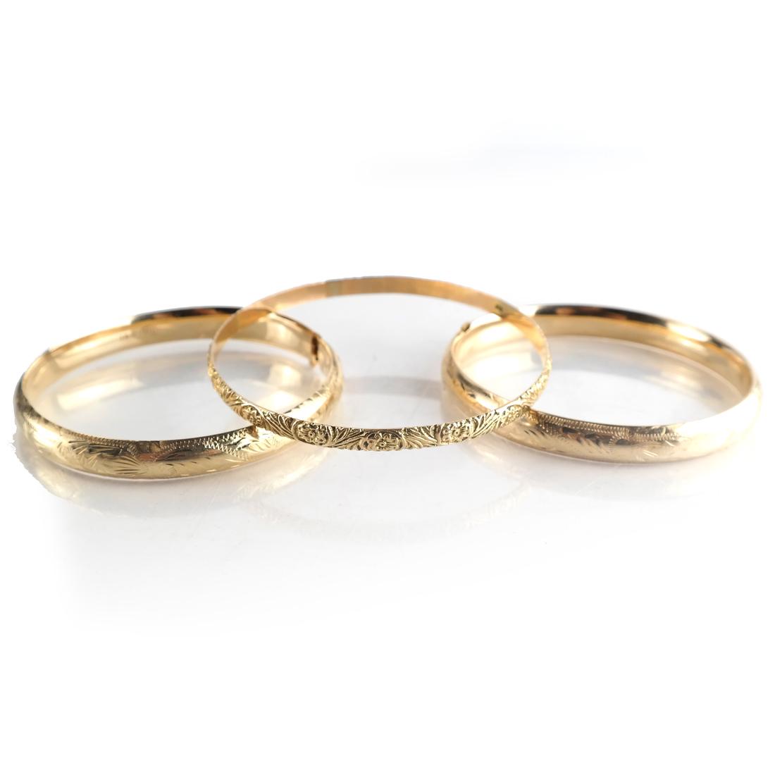 14k YG Group of 3 Bracelets (1 of 10)