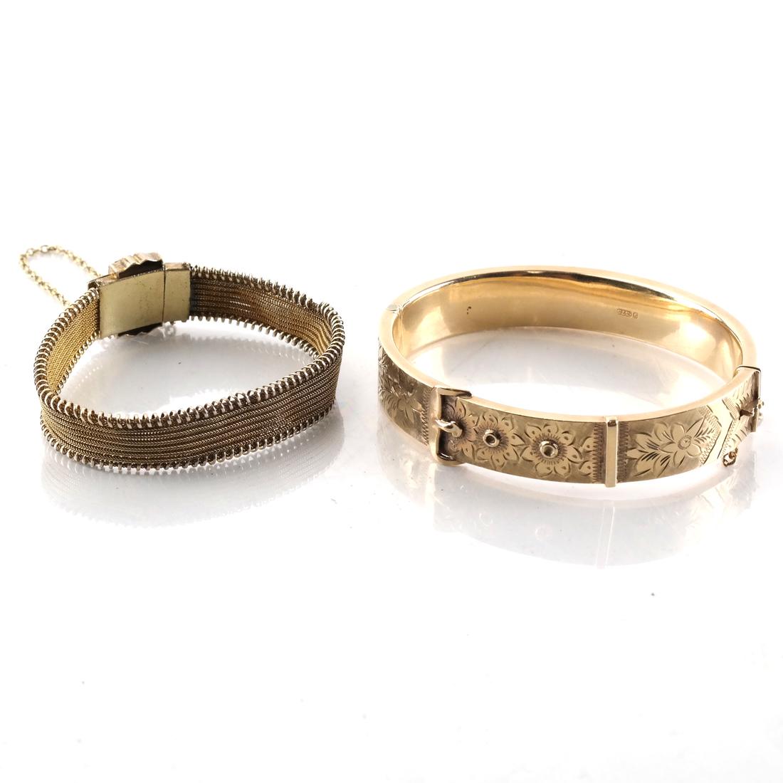 Two Victorian 9k Bracelets (1 of 6)
