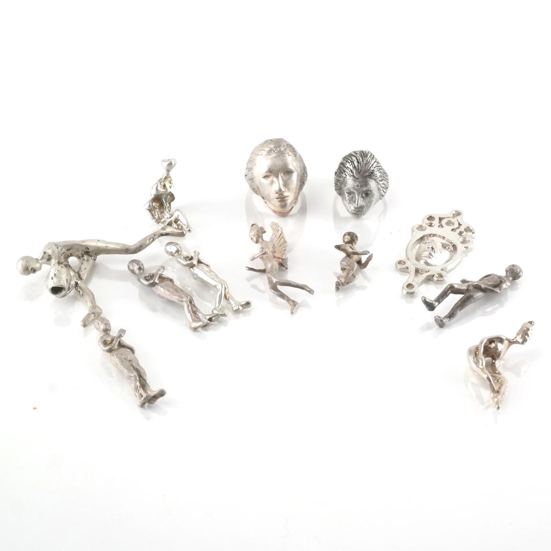 Edith Borax Morrison Silver Pendant, + (1 of 6)