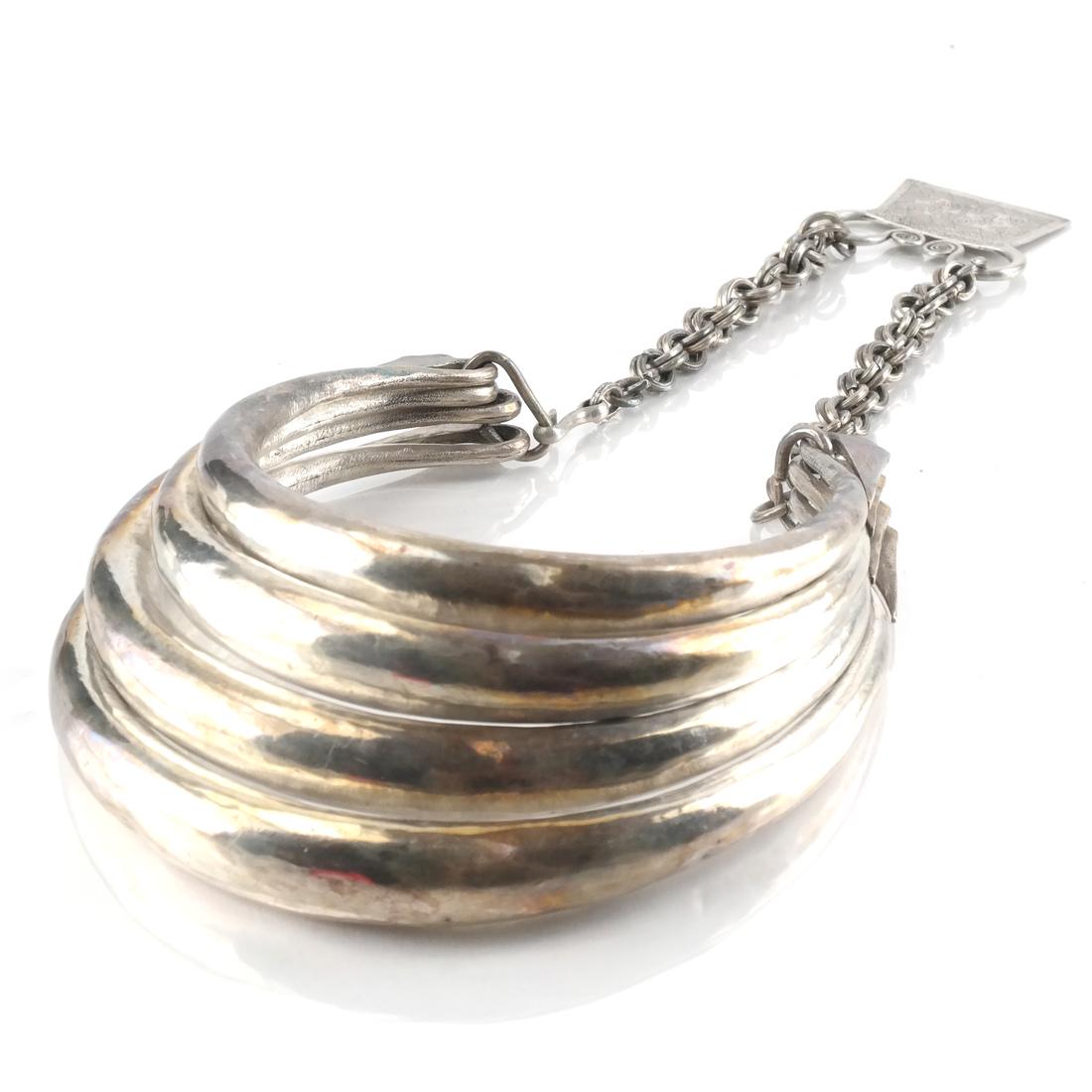 Antique Silver Afghan/Central Asian Necklace (1 of 4)