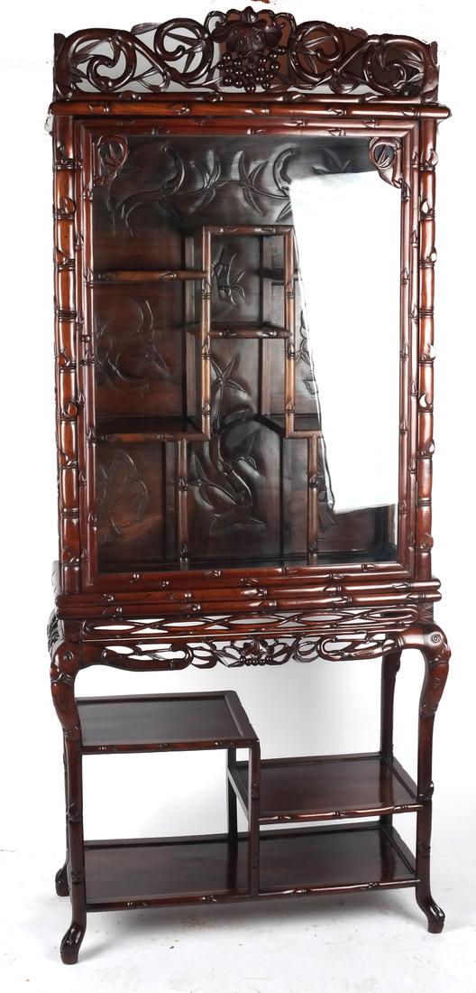 Ornate Asian Display Vitrine Cabinet (1 of 8)