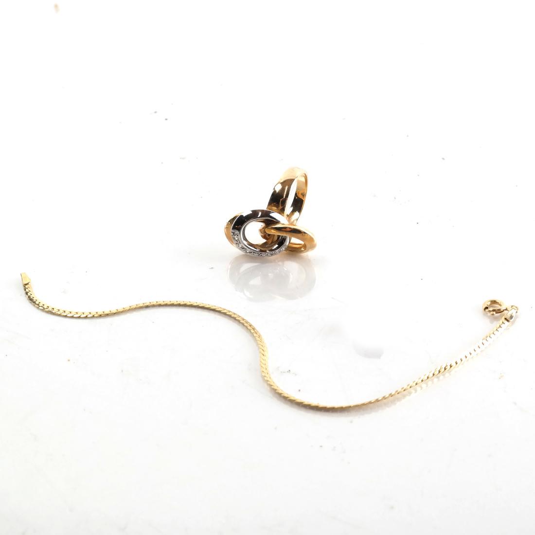 18k YG Chain & Diamond Cocktail Ring (1 of 5)