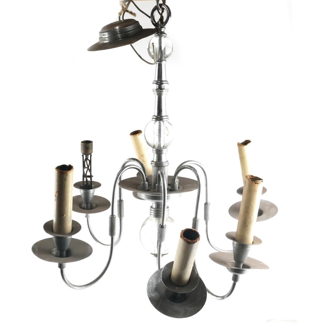 6-Light Modern Chrome & Glass Fixture (1 of 4)