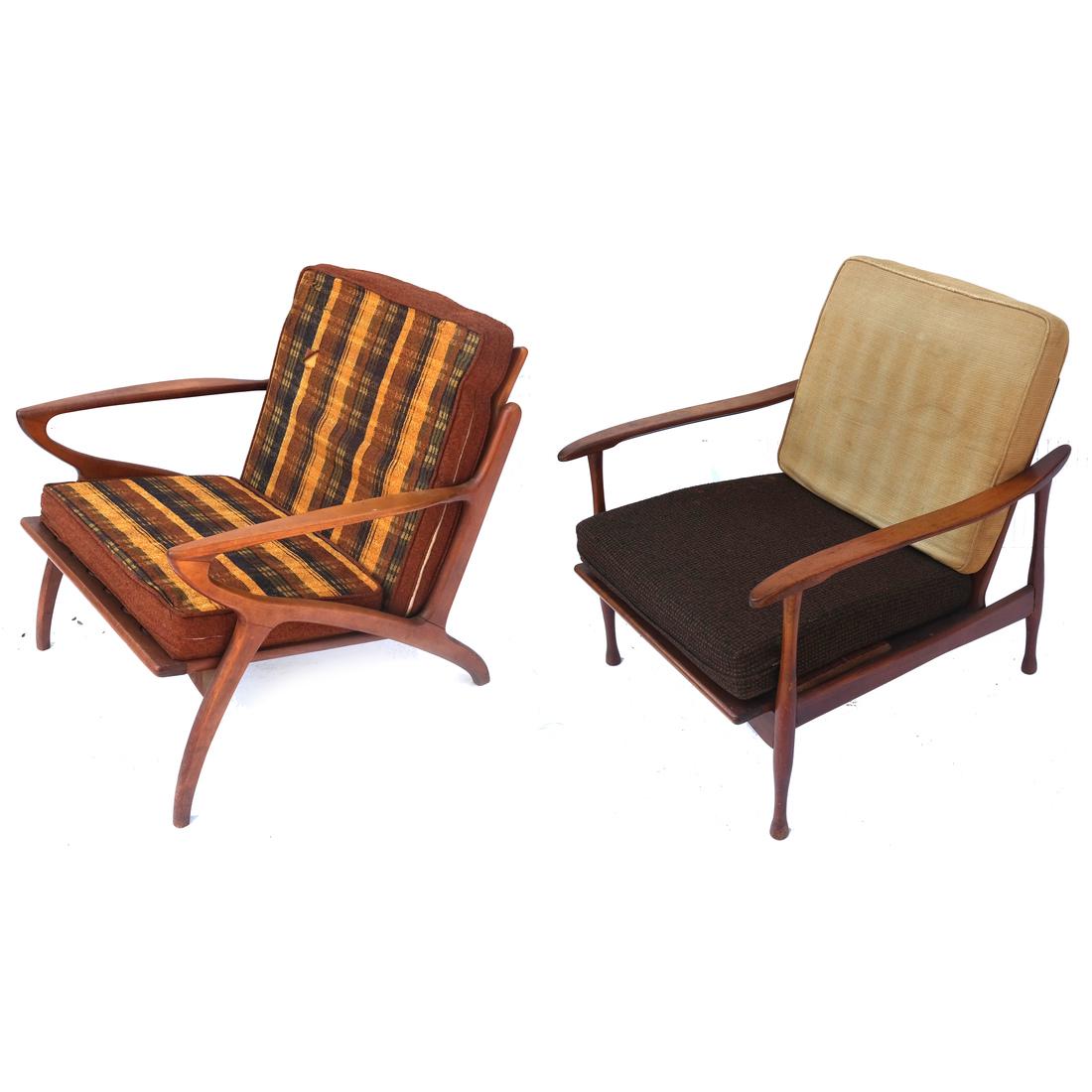 Two 20th Century Modern Armchairs (1 of 9)