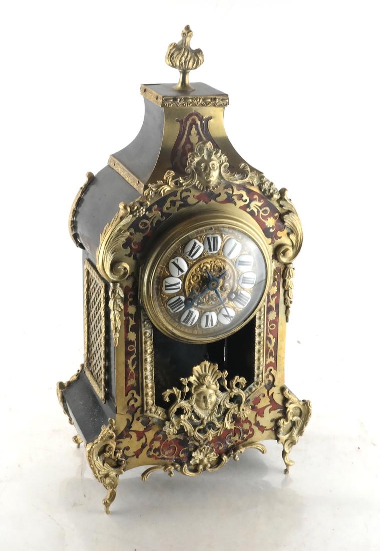 French Boulle Mantle Clock (1 of 7)