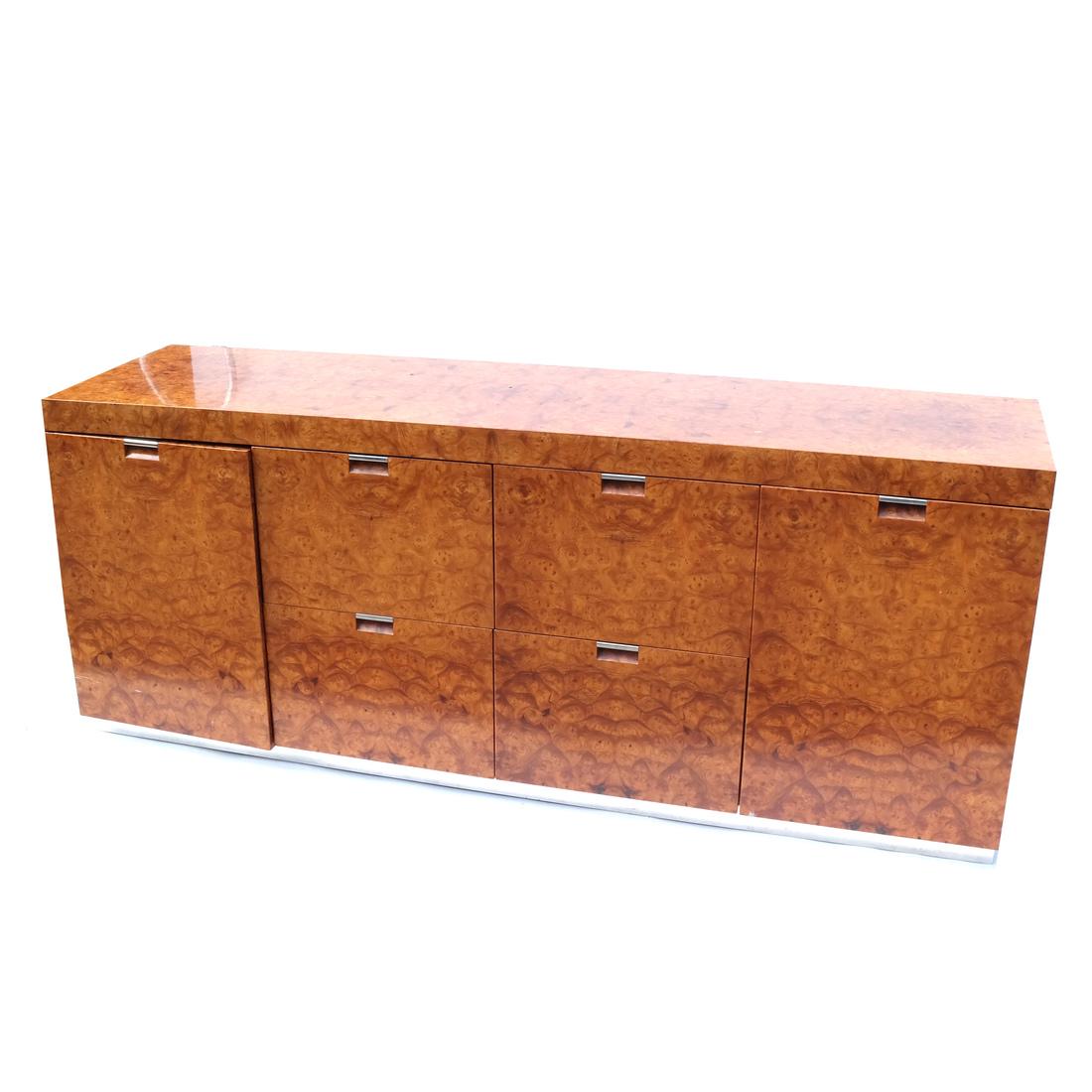 Modern Burl Walnut Sideboard by Stendig (1 of 6)