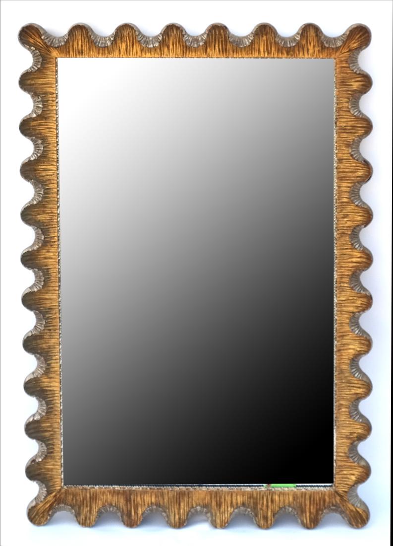 Scallop-Form Gilt Carved Mirror (1 of 4)