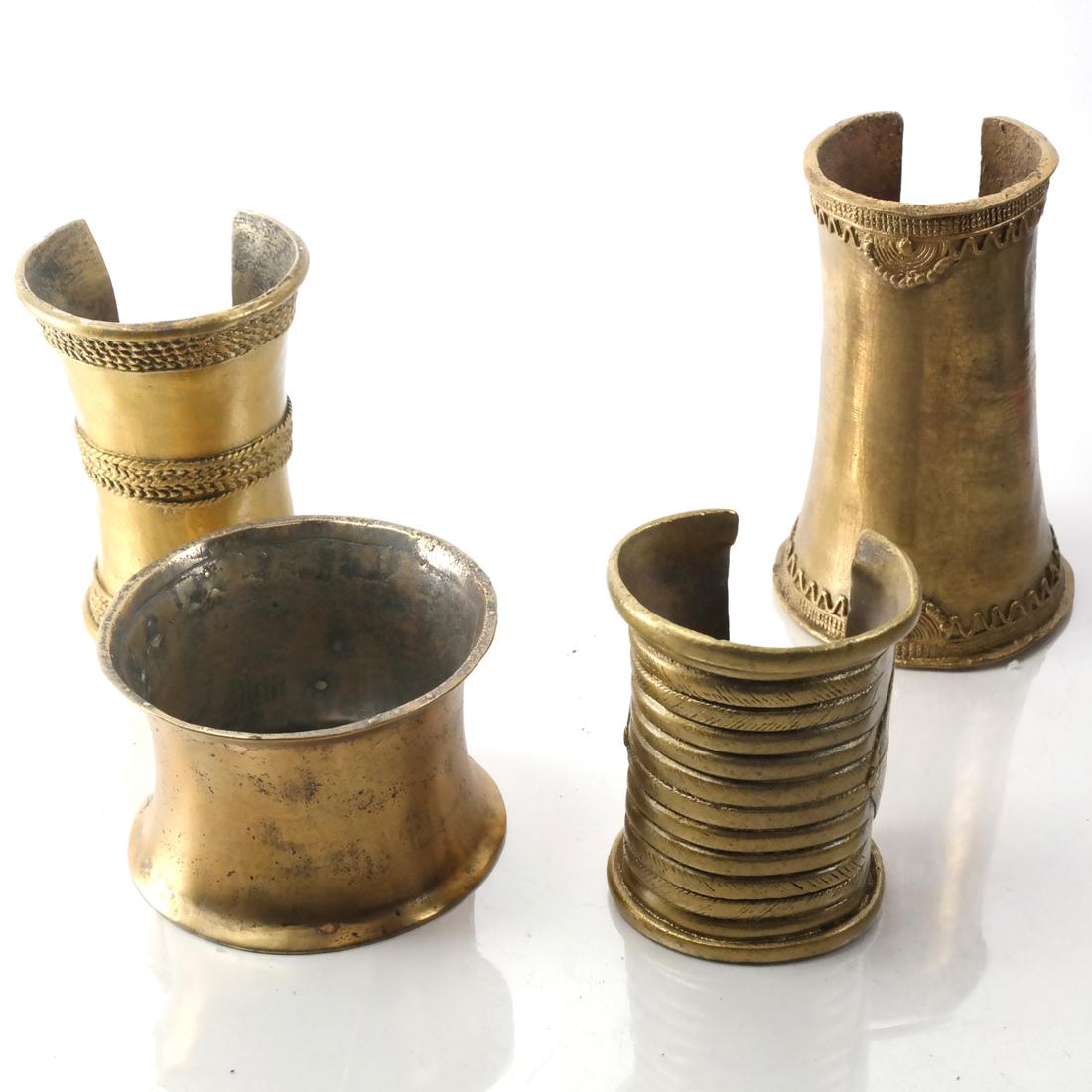 Four African 20th C. Bracelets/Cuffs (1 of 4)